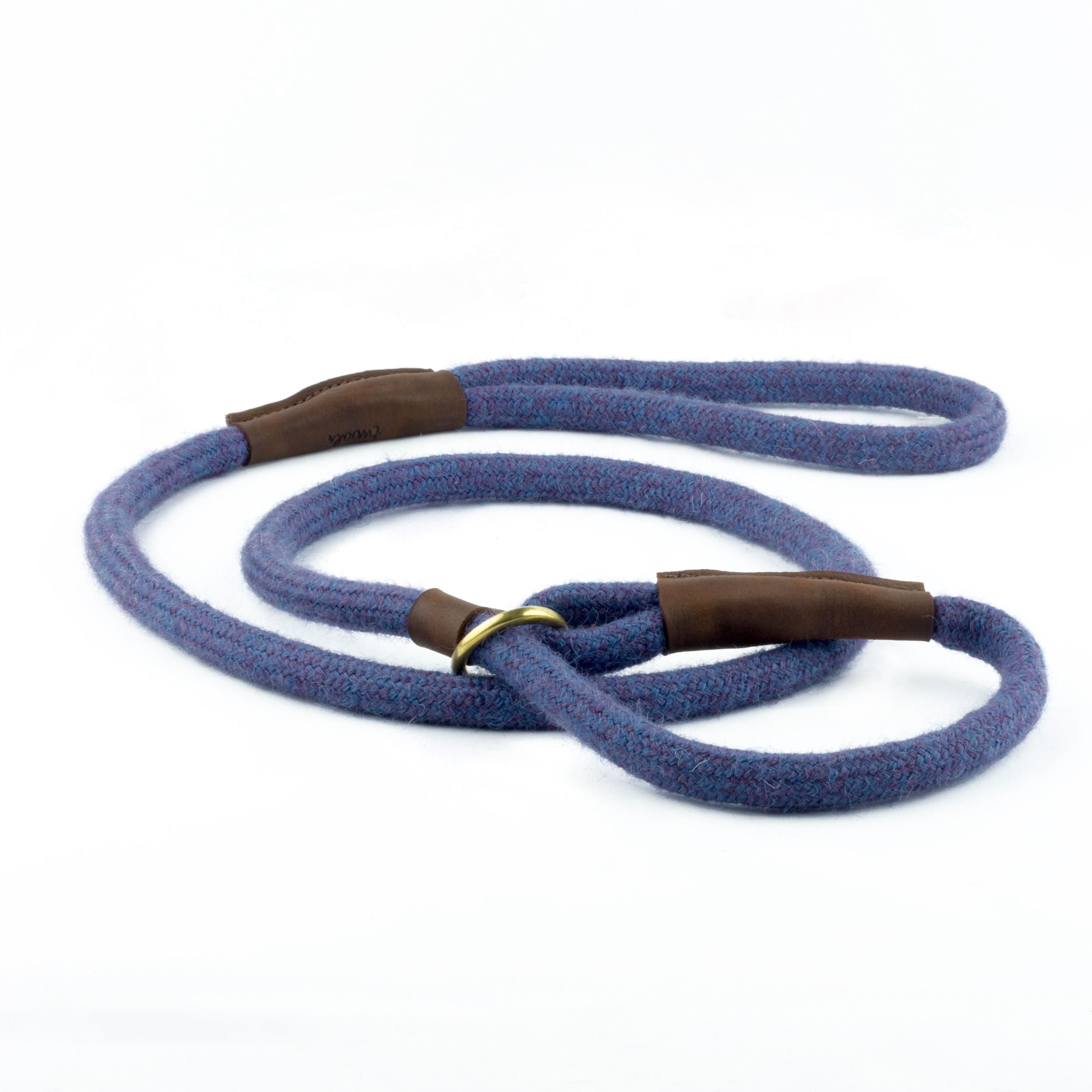 Violet Tweed 100% British Wool Dog Slip Lead