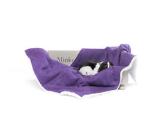 Minkeys Tweed Lavender Tweed Dog Blanket