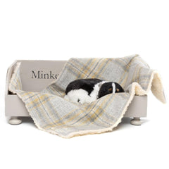 Minkeys Tweed Polperro Grey Tweed Dog Blanket
