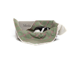 Minkeys Tweed Raspberry Tweed Dog Blanket