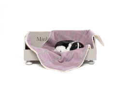 Minkeys Tweed Sasha Rose Pink Tweed Dog Blanket