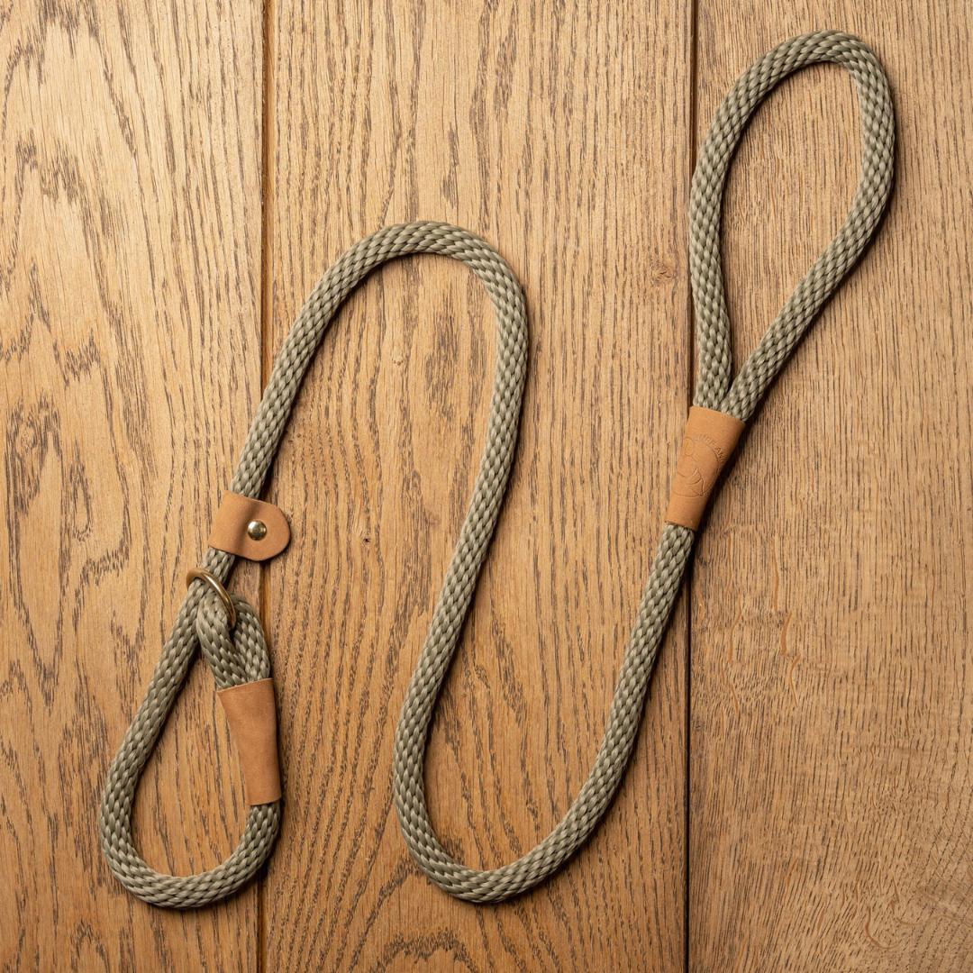 Moss Rope Slip Lead by Ruff And Tumble
