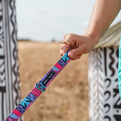 Mud Cloth Vegan Dog Lead by Hiro and Wolf
