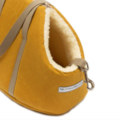 Mustard Wax Dog Carrier by Mutts & Hounds
