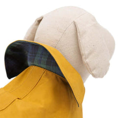 Mustard Waxed Waterproof Dog Coat | Mutts and Hounds