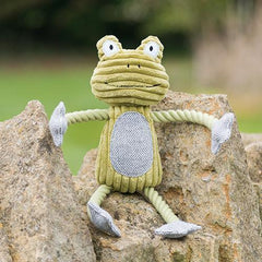 Fredrik Frog Plush Dog Toy | Mutts & Hounds