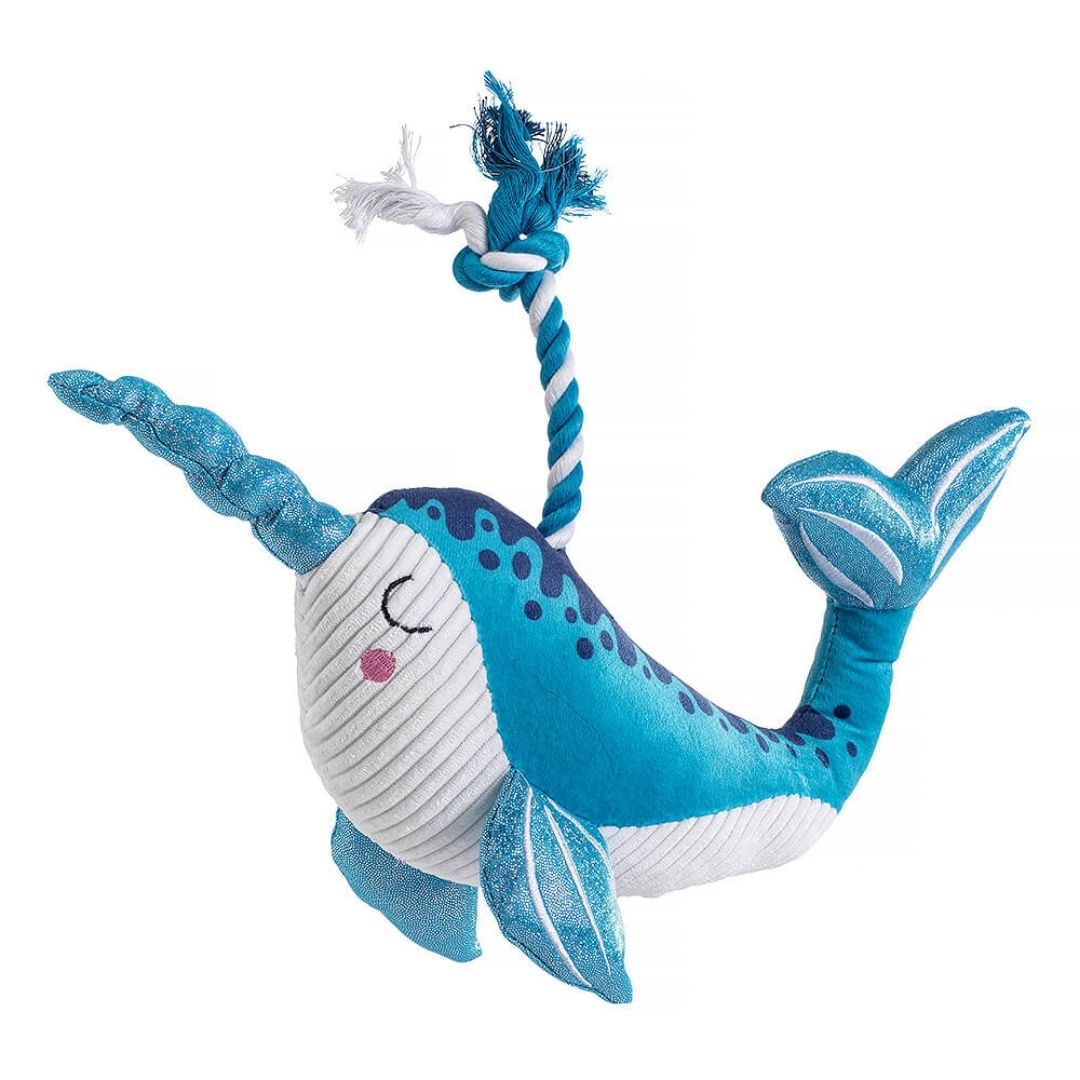 Mythical Sea Narwhal Dog Toy by House of Paws