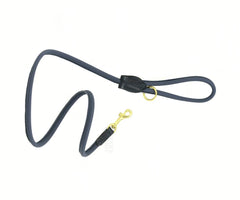 Dogs & Horses Soft Rolled Leather Leads Navy