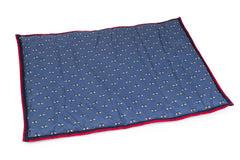 Navy Bee Reversible Water Resistant Boot Mat by House of Paws