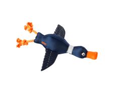 Navy Duck Thrower Dog Toy With TPR Textured Wings by House of Paws 