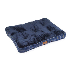 Navy Tweed Boxed Duvet Dog Bed by House of Paws