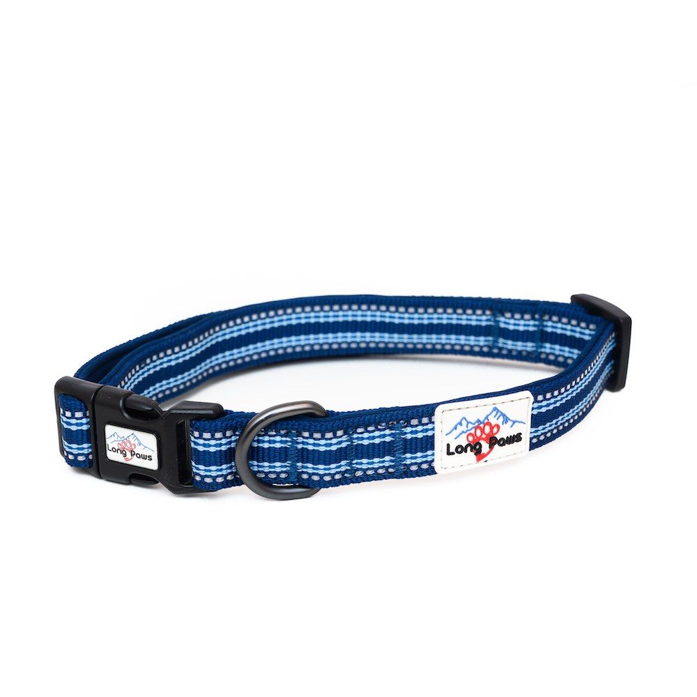 Navy Blue Comfort Collection Padded Dog Collar