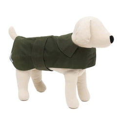 Olive Waxed Waterproof Dog Coat | Mutts and Hounds