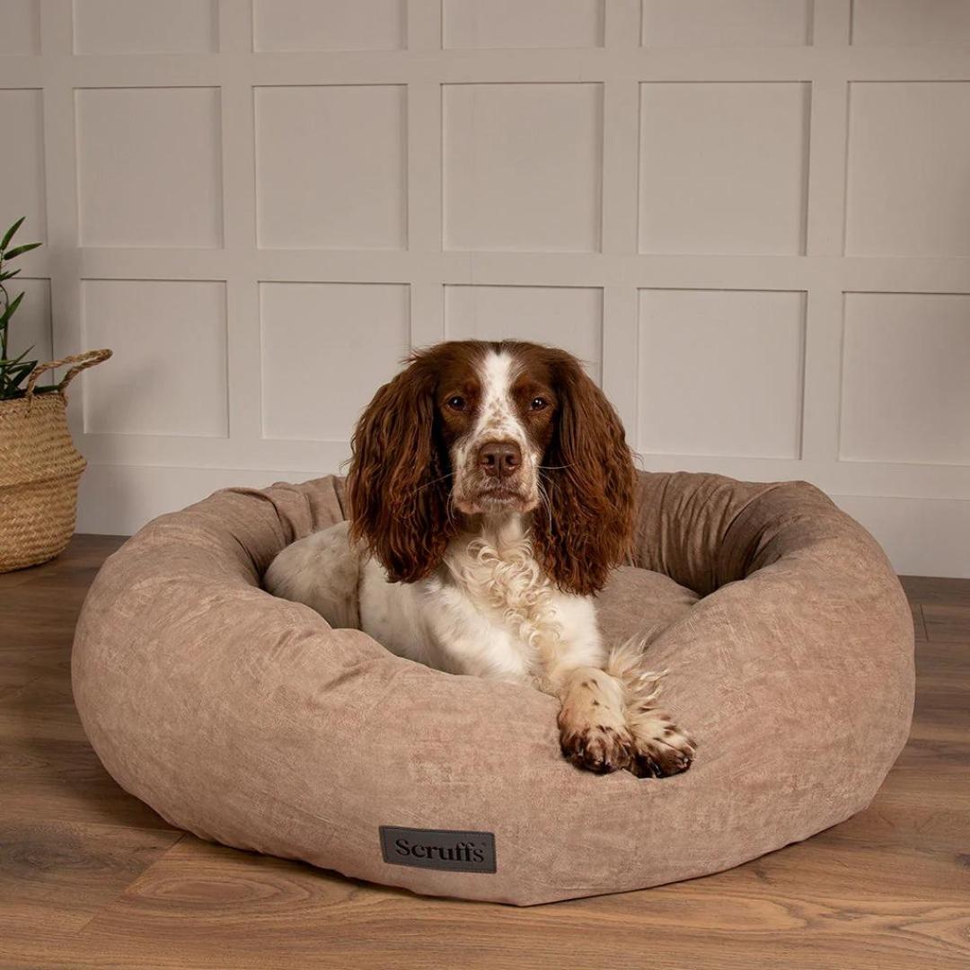 Oslo Ring Donut Dog Bed - Desert Sand