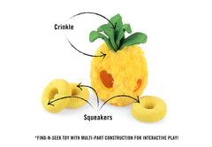 P.L.A.Y Tropical Paradise Paws Up Pineapple Dog Toy