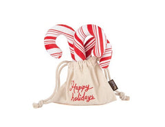 P.L.A.Y Christmas Candy Canes Plush Dog Toy