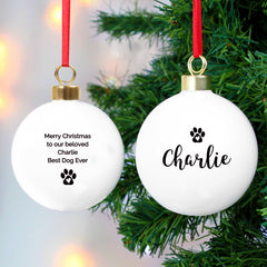 Personalised Pet Bauble | Christmas Gifts For Dogs