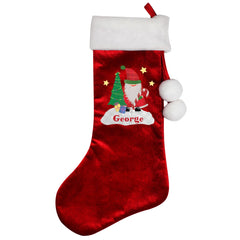 Personalised Tartan Santa Luxury Stocking For Dogs