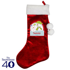 Personalised The Snowman and the Snowdog Luxury Stocking