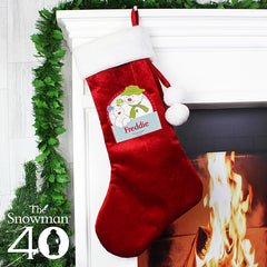 Personalised The Snowman and the Snowdog Luxury Stocking