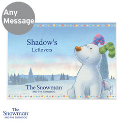 Personalised The Snowdog Pet Placemat