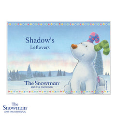 Personalised The Snowdog Pet Placemat