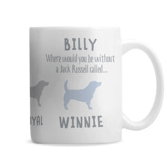 Personalised Jack Russell Dog Breed Mug