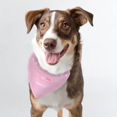 Personalised Pink Princess Dog Bandana | Personalised Bandanas For Dogs
