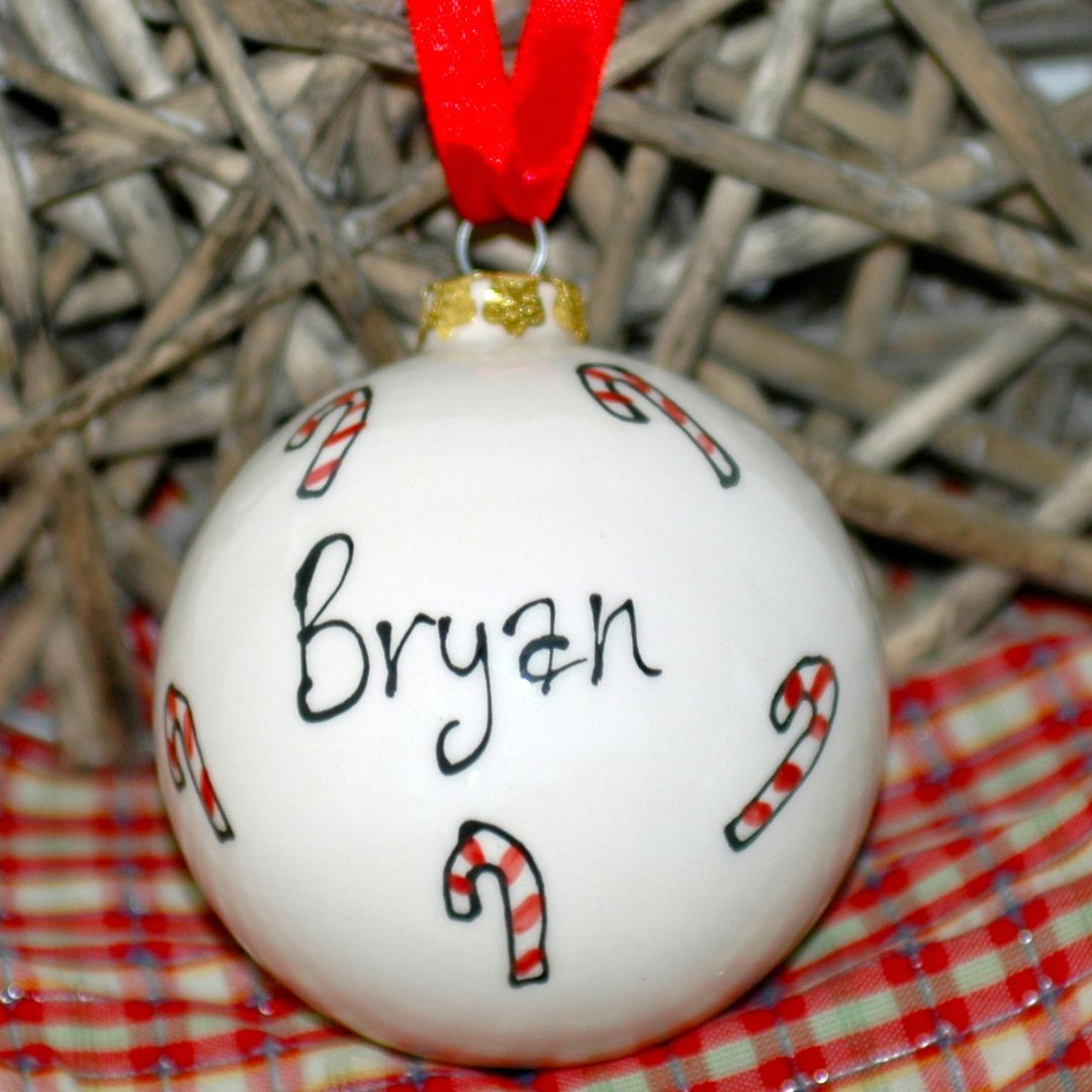 Personalised Christmas Baubles Candy Canes | Gifts For Dog Lovers