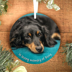 Personalised Pet Photo Keepsake Memorial Bauble