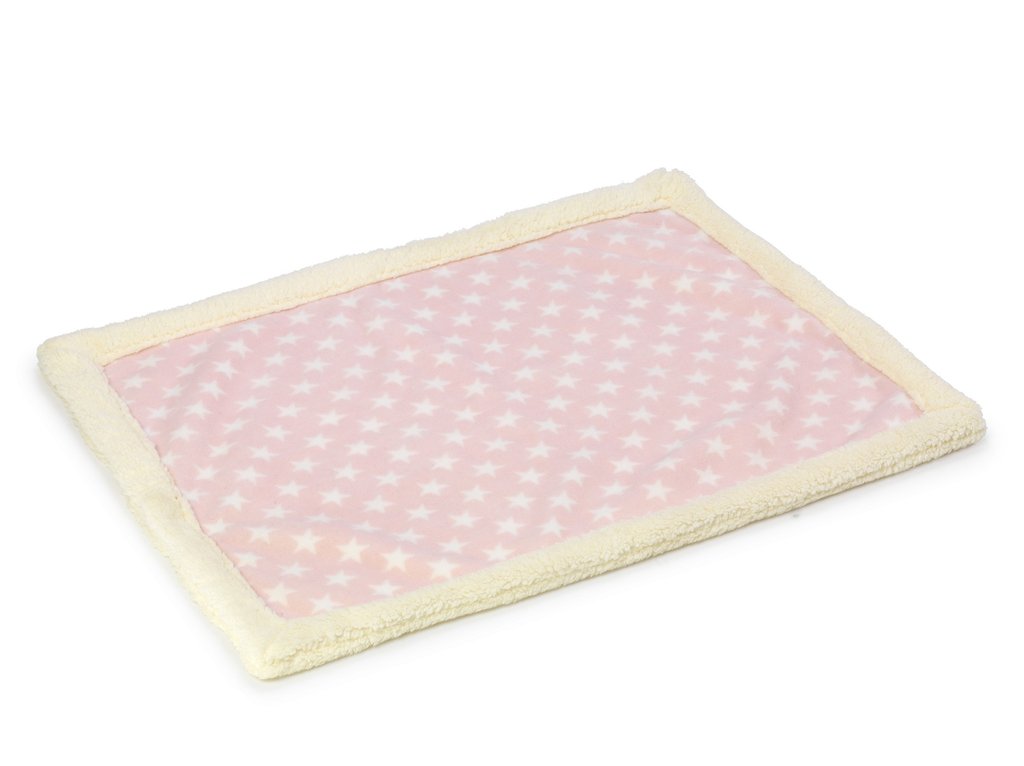 Pink Star Fleece Puppy Blanket by House of Paws