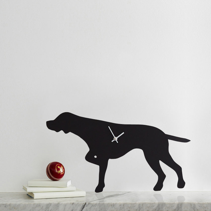 Black Pointer Clock With Wagging Tail