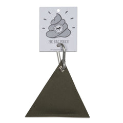 Canvas Olive Triangle Poo Bag Pouch