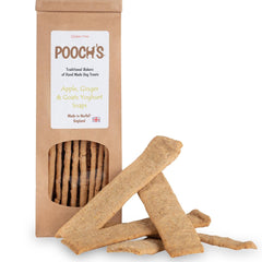 Poochs Natural Apple Ginger And Goats Yoghurt Snaps Dog Treats Gluten Free, Meat Free, Egg Free | Chelsea Dogs