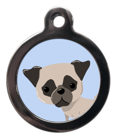 Pug Dog ID Tag