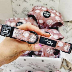 Pumpkin Leopard Latte Dog Collar