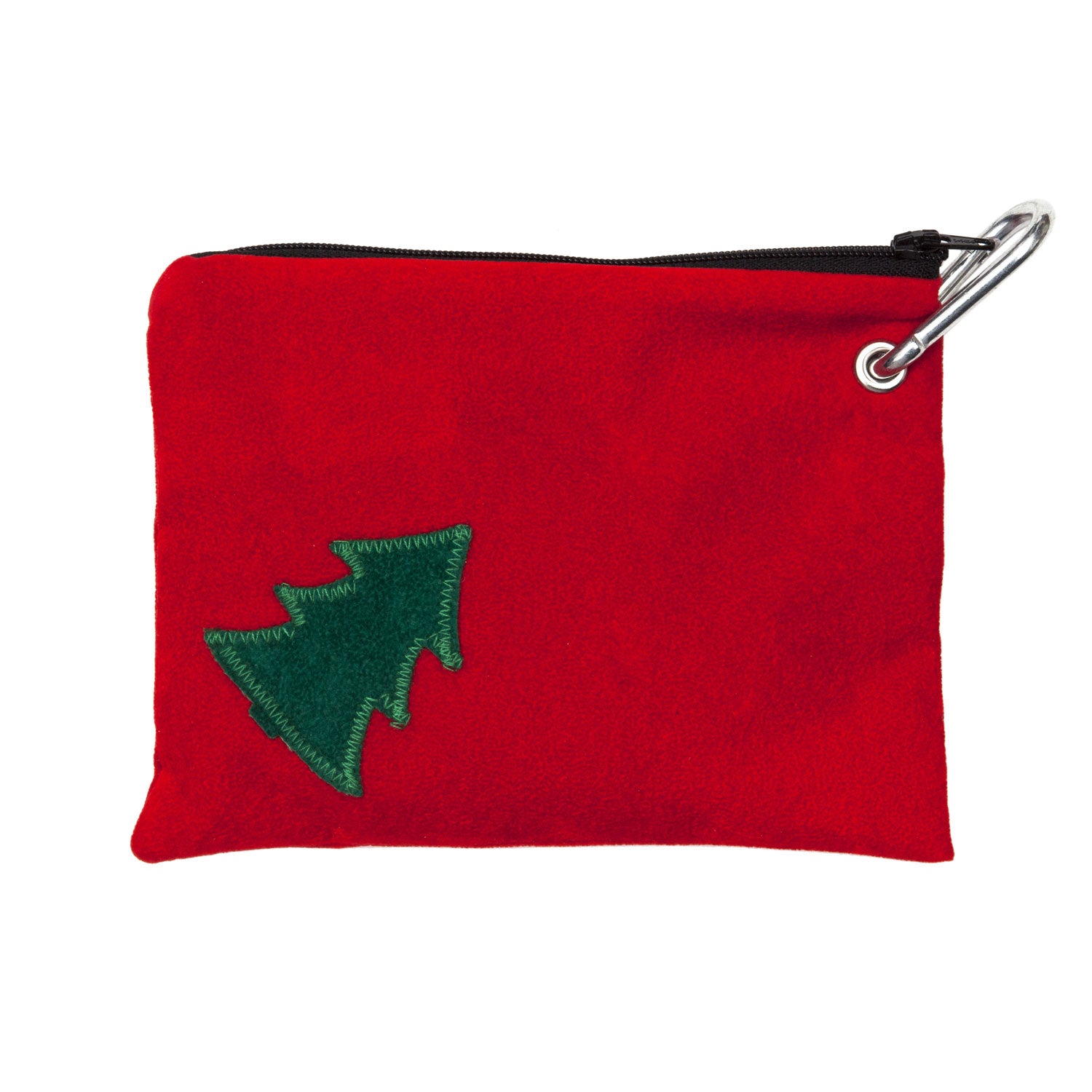 Christmas Tree On Red Treats Pouch