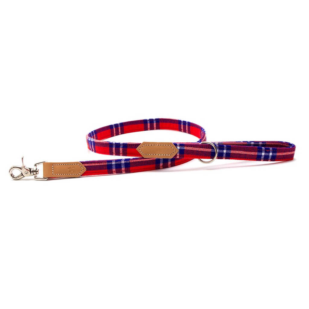 Shuka Red Classic Dog Lead by Hiro and Wolf