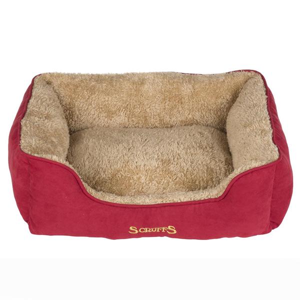 Scruffs Cosy Box Burgundy Dog Bed