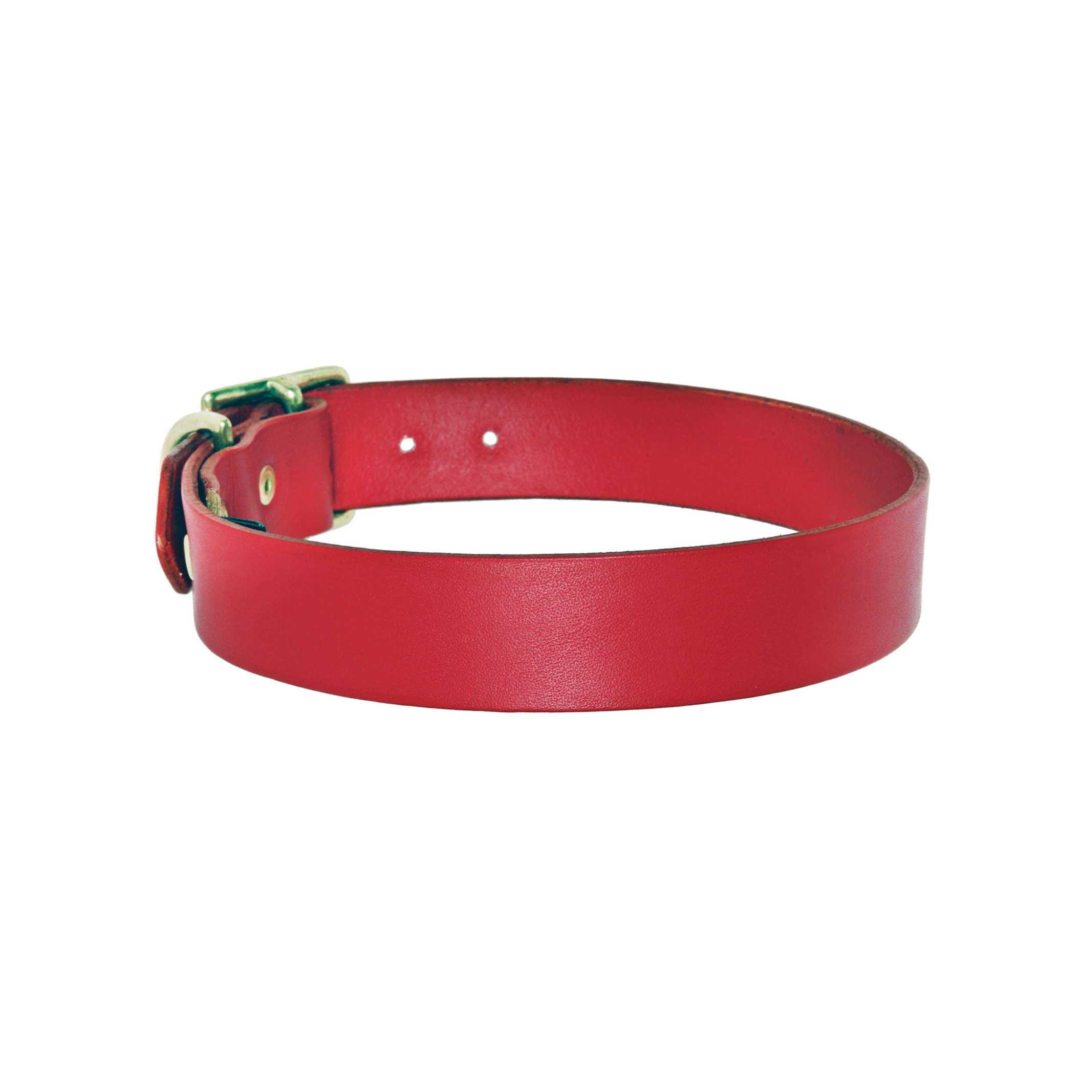 Red Leather Dog Collars