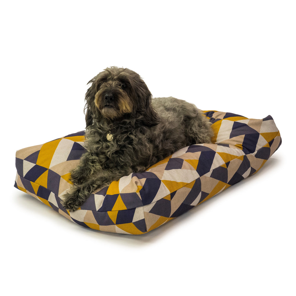 Retreat Geo Tiles Memory Foam Dog Bed by Danish Design