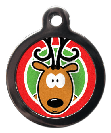 Rudolph The Reindeer Christmas Dog Tag
