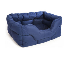P&L Blue Country Heavy Duty Waterproof Rectangular Drop Front Dog Beds | Made in the UK