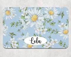 Personalised Daisy Neoprene Pet Bowl Placemat