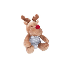 Scruffs Santa Paws Grey Christmas Dog Blanket & Reindeer Toy Gift Set