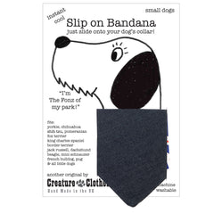 Creature Clothes Slip On Dog Bandana Denim | Dog Bandanas