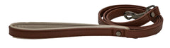 Classic Tech Brown Vegan Leather Dog Lead