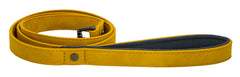 Brights Tech Mustard Vegan Leather Dog Lead