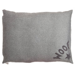 Soft Grey Woof Star Dog Bed