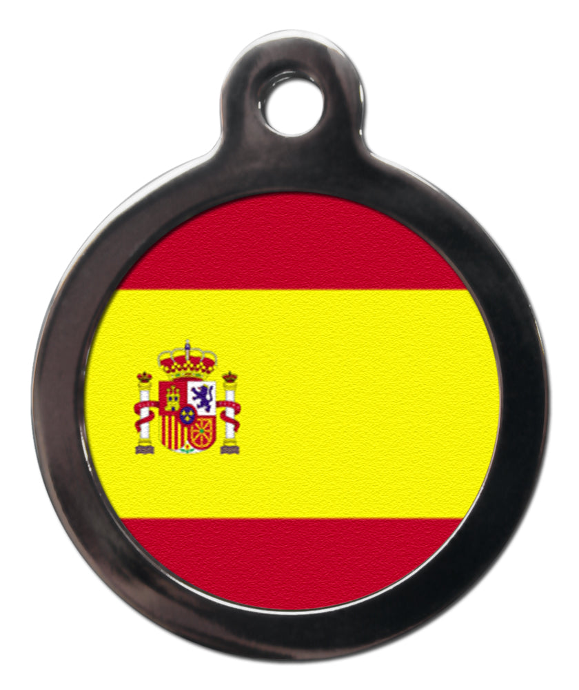 Spanish Flag Dog ID Tag